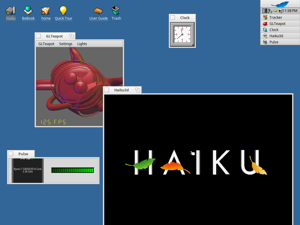 Haiku Beta 5 Demo apps