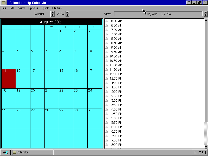Breadbox Ensemble Calendar