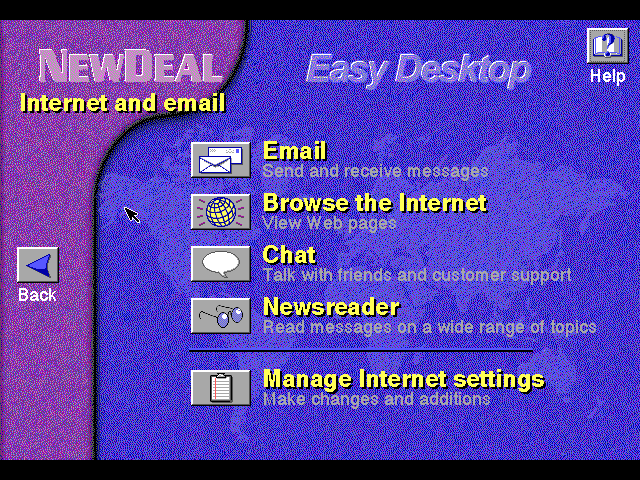 NewDeal Office 2000 Easy Mode Sub-menu