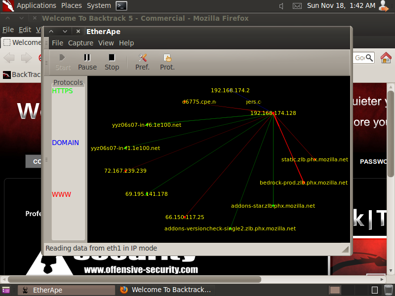 BackTrack EtherApe