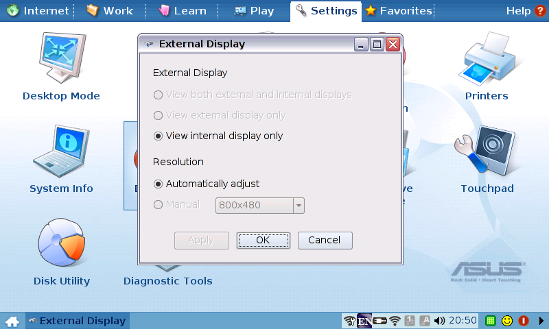 EEE PC Desktop mode