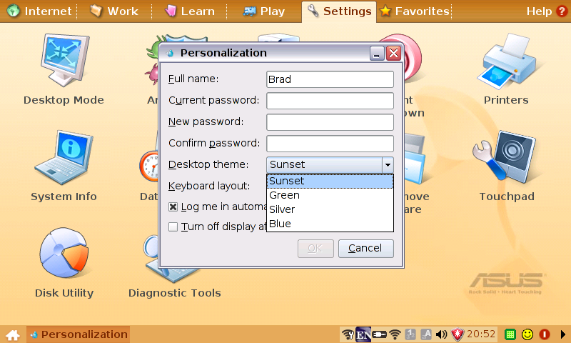 EEE PC Personalize