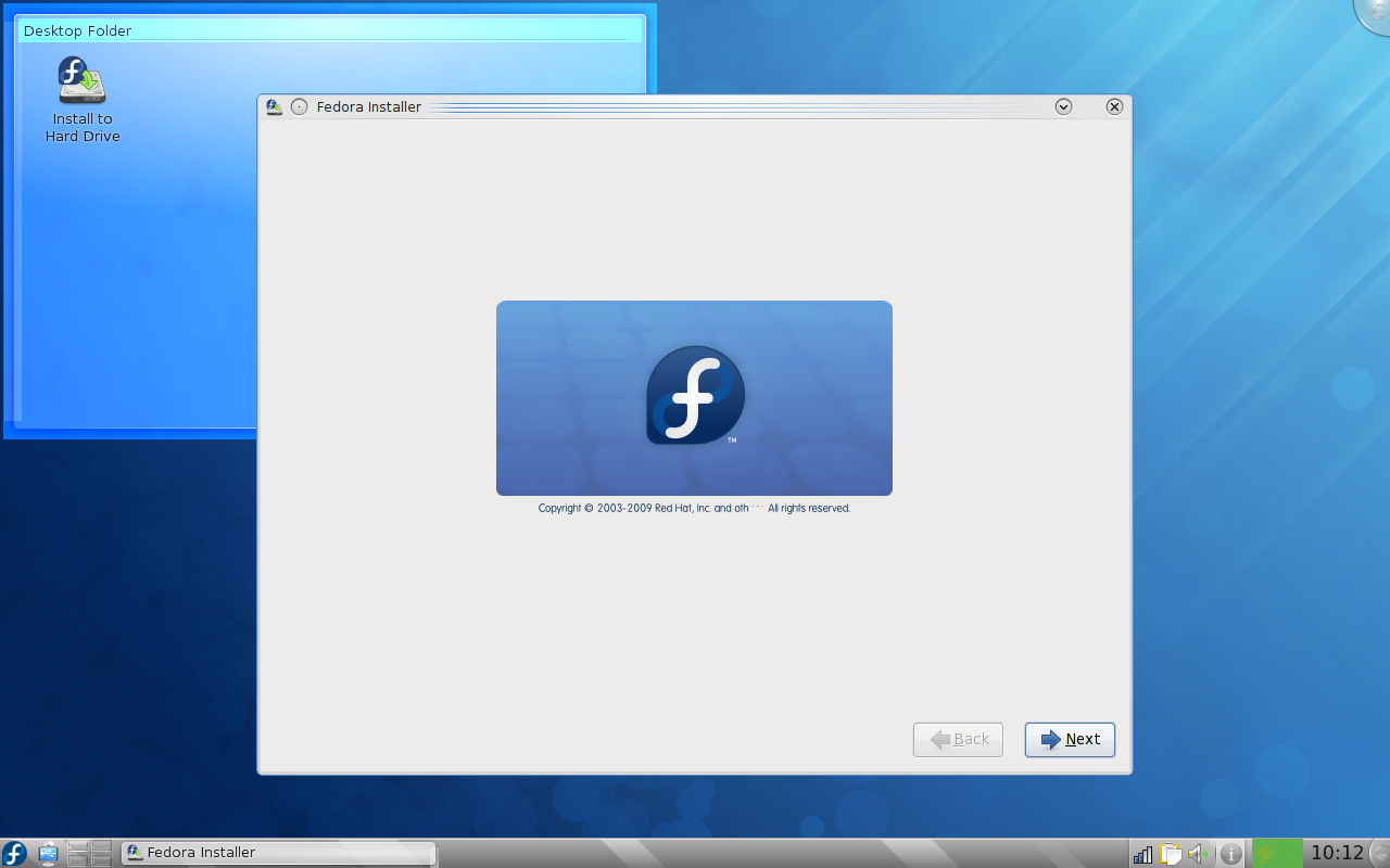 Fedora 12 KDE Installer