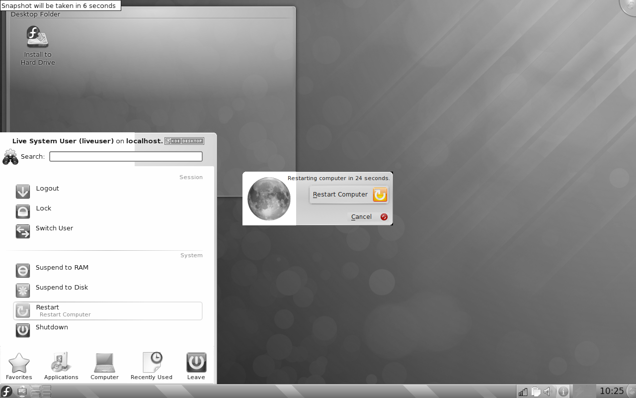 Fedora 12 KDE Prompt