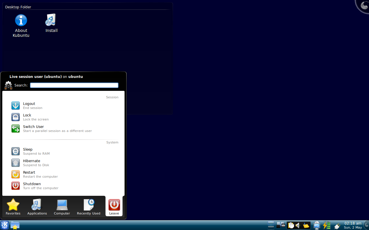 Kubuntu 9.04 Shutdown