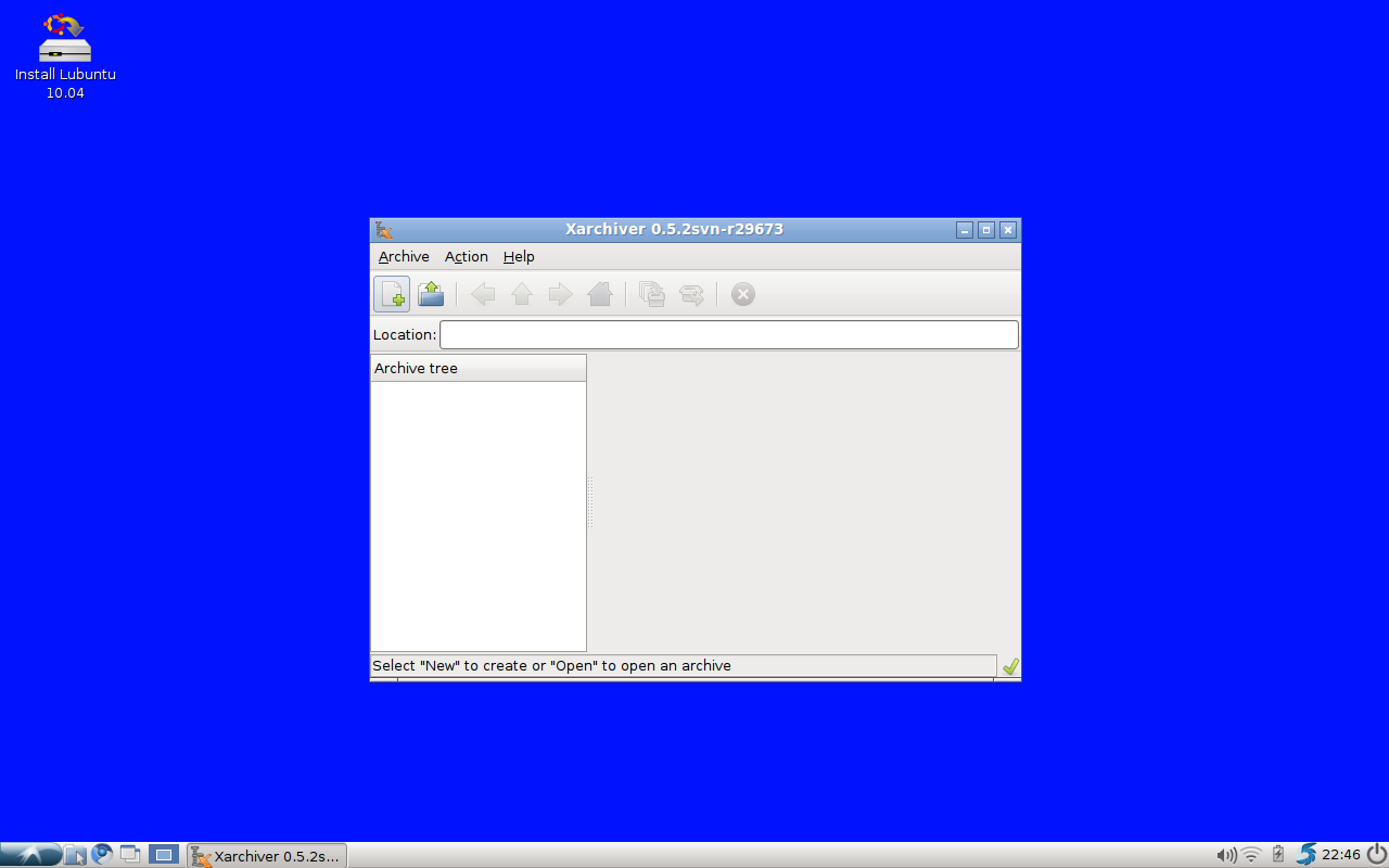 Lubuntu 10.04 XArchiver