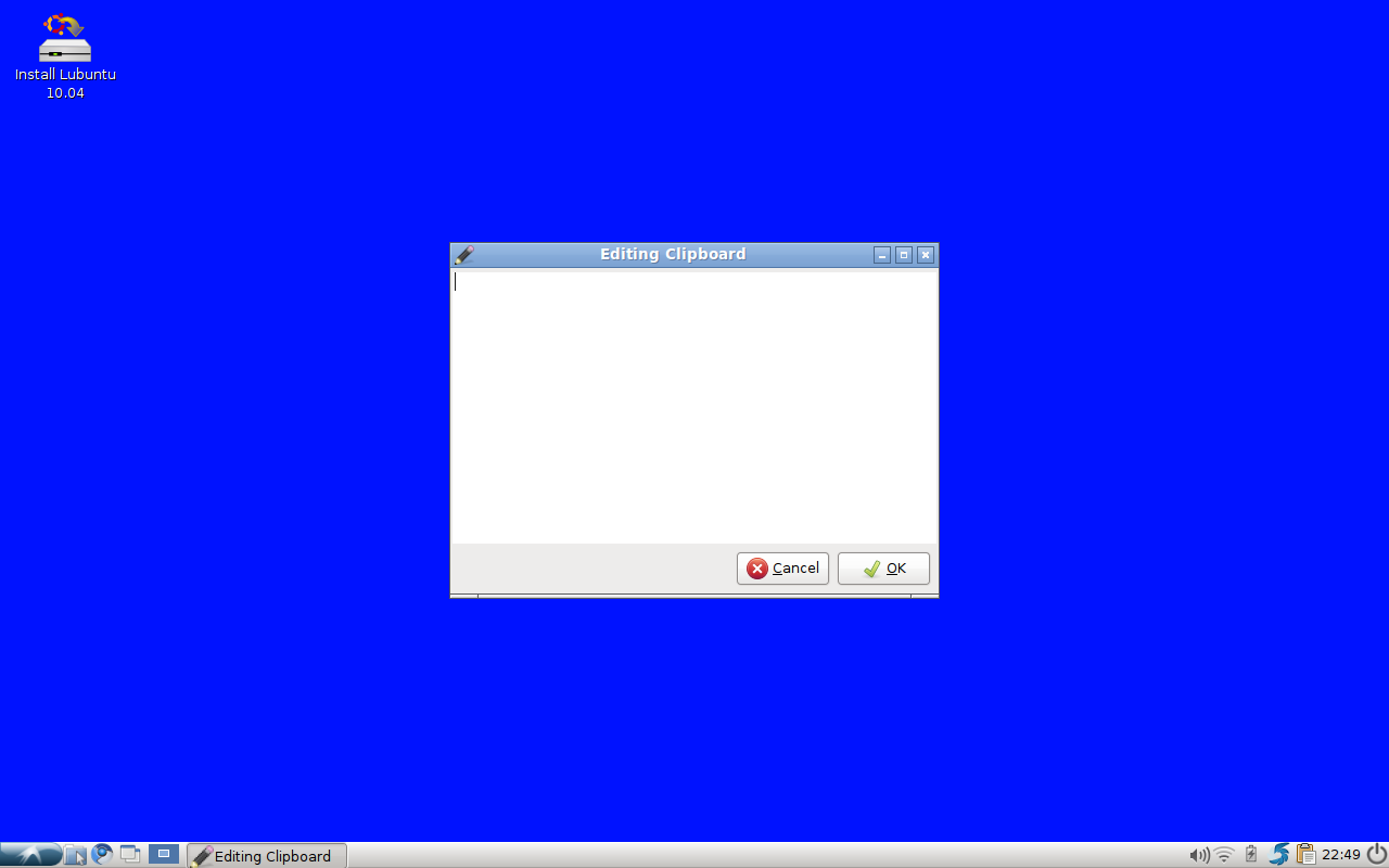 Lubuntu 10.04 Clipboard