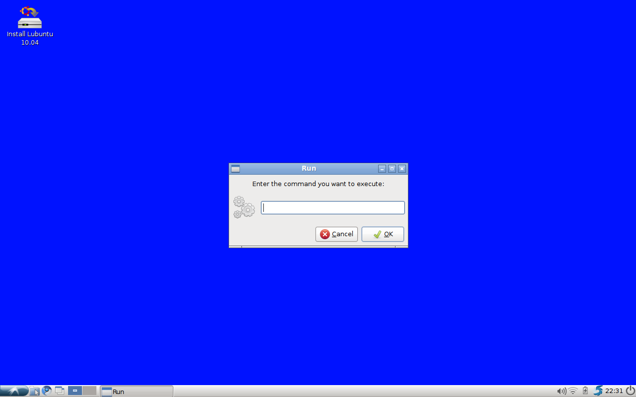 Lubuntu 10.04 Run