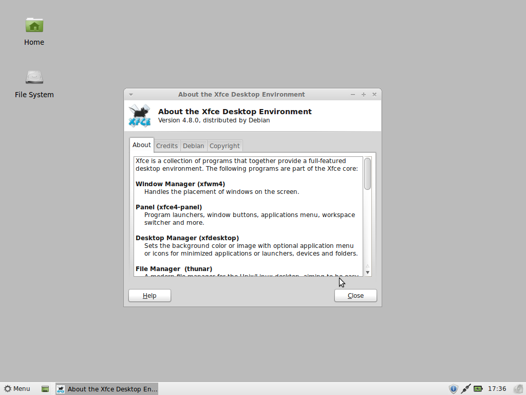 LMDE 11 XFCE About