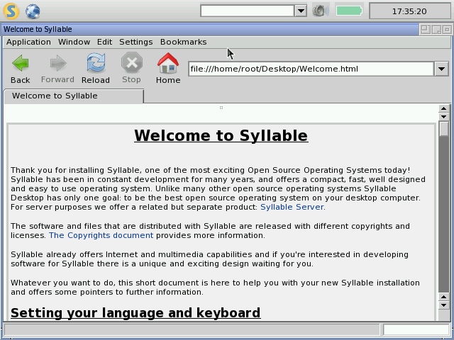 Syllable Beta Welcome