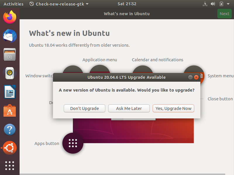 Ubuntu 18.04 Upgrade nag