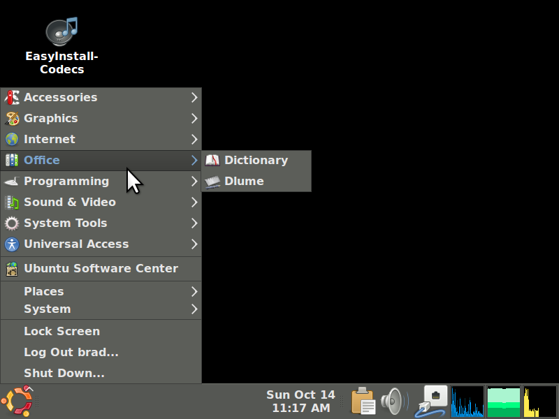 Vinux Menu