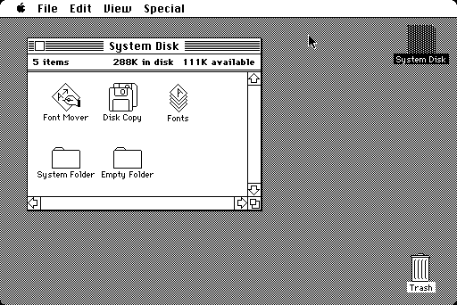Mac System 1.1g Finder