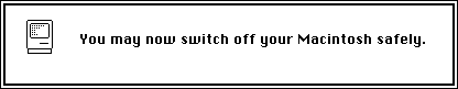 A/UX 3.1 Shutdown
