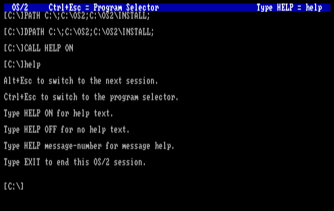OS/2 1.0 Command