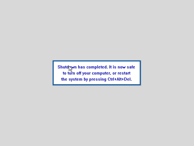 OS/2 1.3 Shutdown