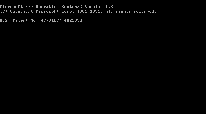 OS/2 1.3 Splash