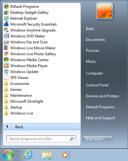 Vista/7 response to hierarchies
