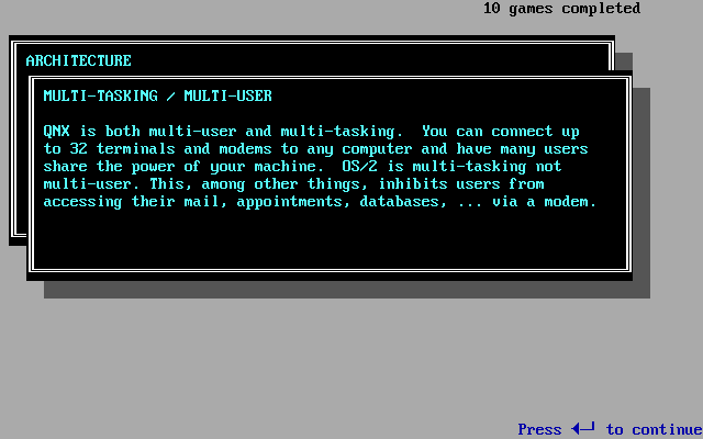 QNX 1989 Demo Info