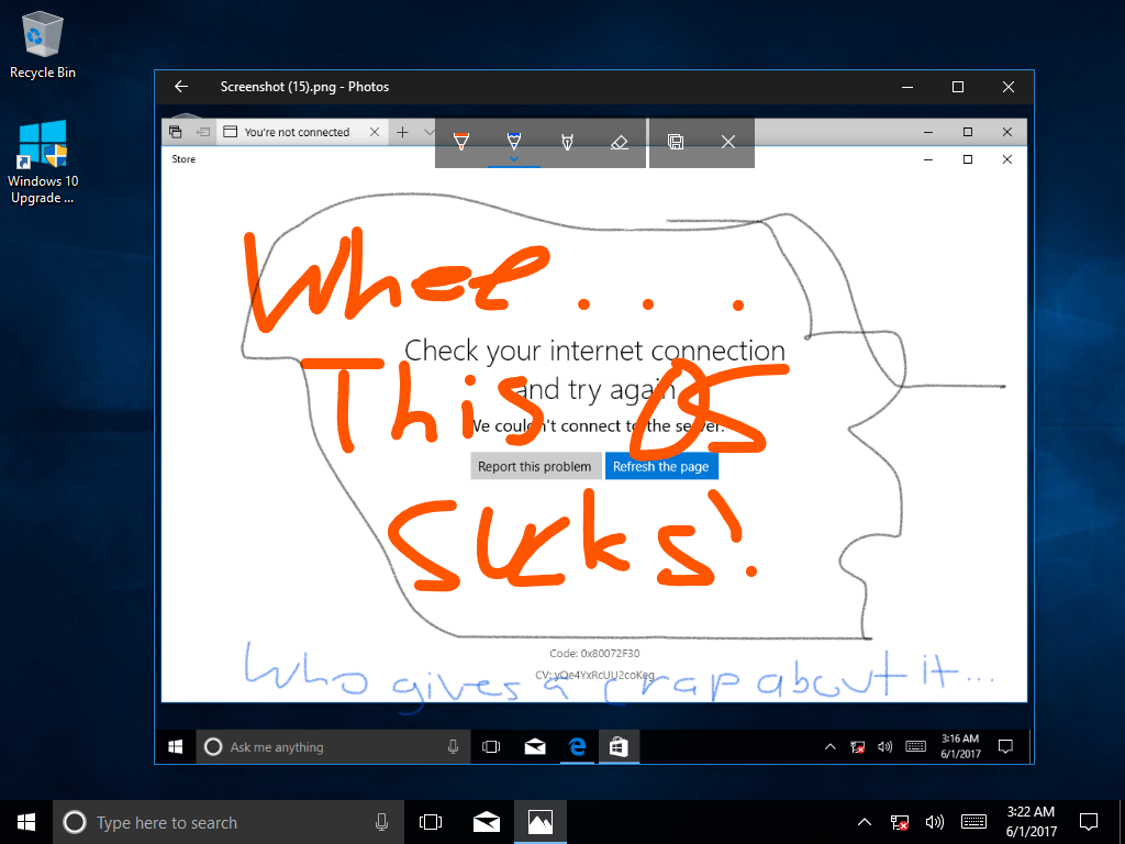 Windows 10 Creator Update Preview drawing controls