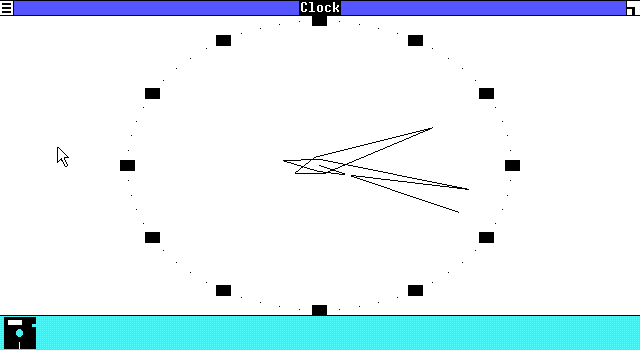 Windows 1.01 Clock