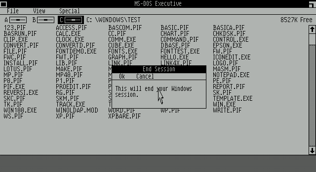 Windows 1 Alpha Exit