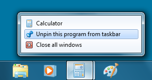 Windows 7 Pin to Taskbar