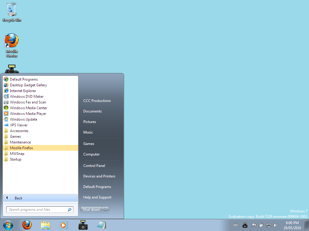 Windows 7 RC Programs