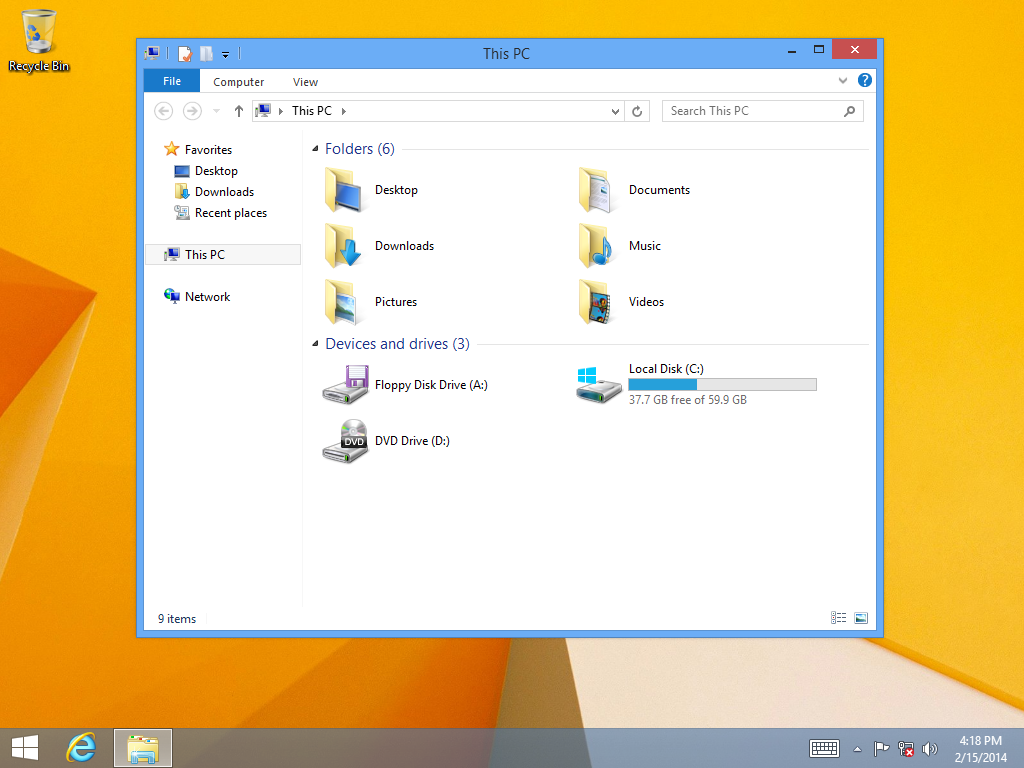Windows 8.1 Explorer