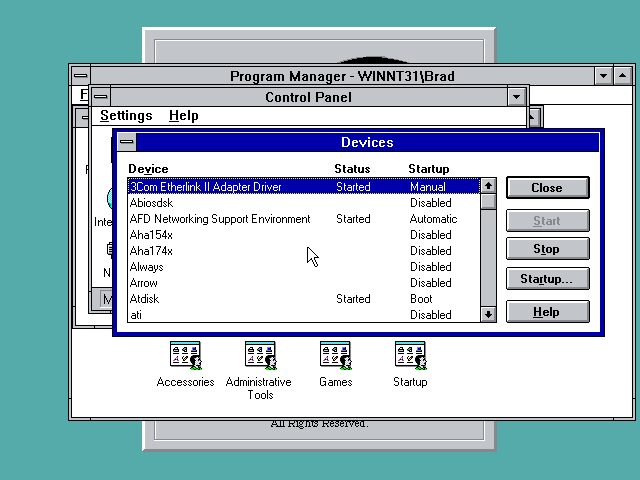 NT 3.1 Devices