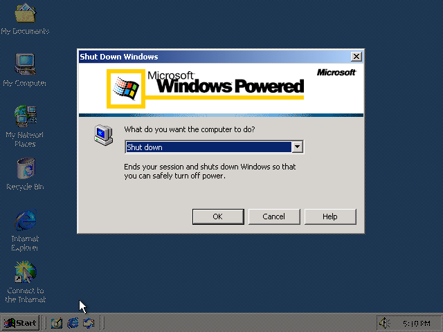 Windows Powered Shutdown