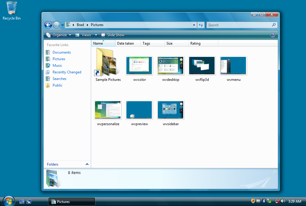 Windows Vista Explorer
