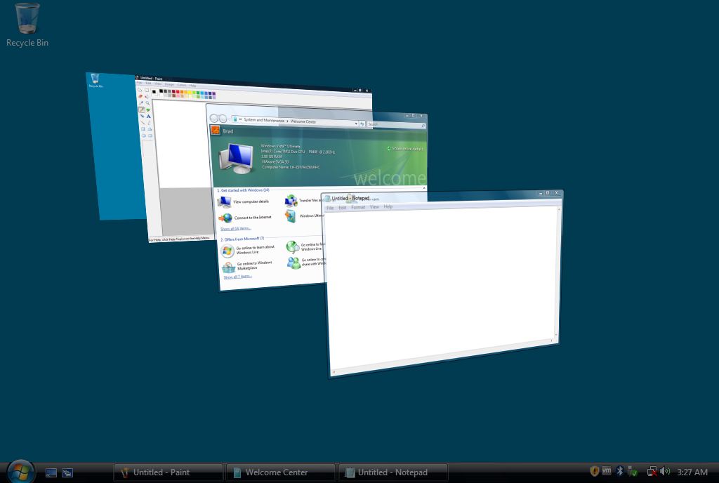 Windows Vista Flip3D