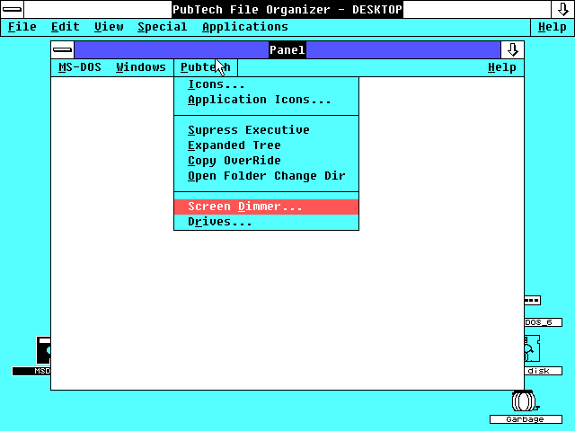 PubTech 2.11 Control Panel