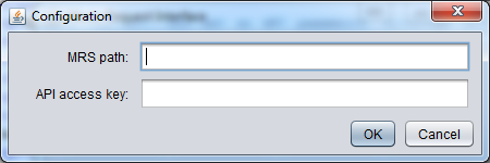 MRI configuration dialog